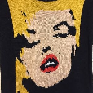 Betsey Johnson Marilyn Monroe knit onesie